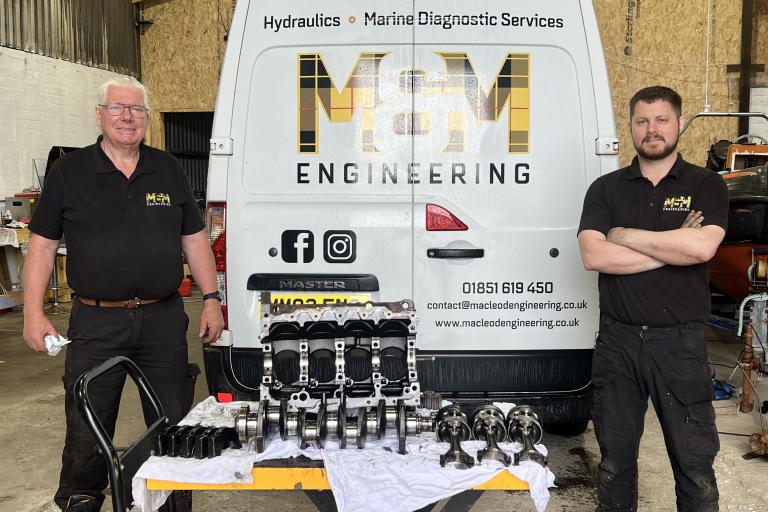 Photograph of Ian and Craig Macleod from Macleod & Macleod Engineering