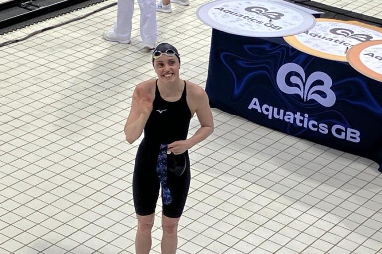 Kara Hanlon poolside