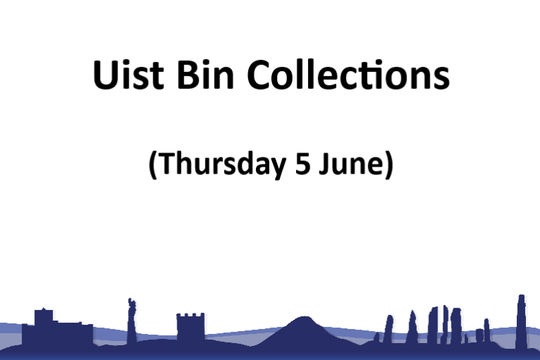 Uist Bin Collections - Thursday 5th June